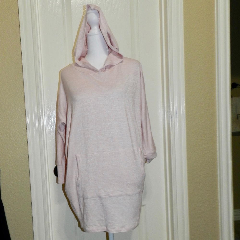 Market & Spruce Hooded Sweater Tunic Dress